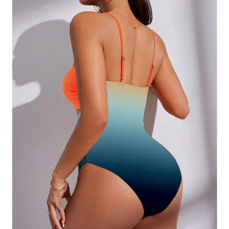 Лето 2023, сексуальные цельные купальники, закрытые женские купальники с эффектом пуш-ап, одежда для купания, купальные костюмы для тела, пляжная одежда, купальщица в бассейне
