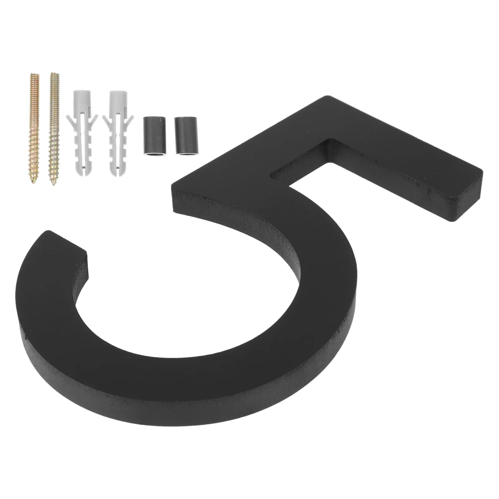 Door Number Acrylic Metal Clear Visible Address Plate for Home Office Hotel Mailbox Street Number Door Numbers