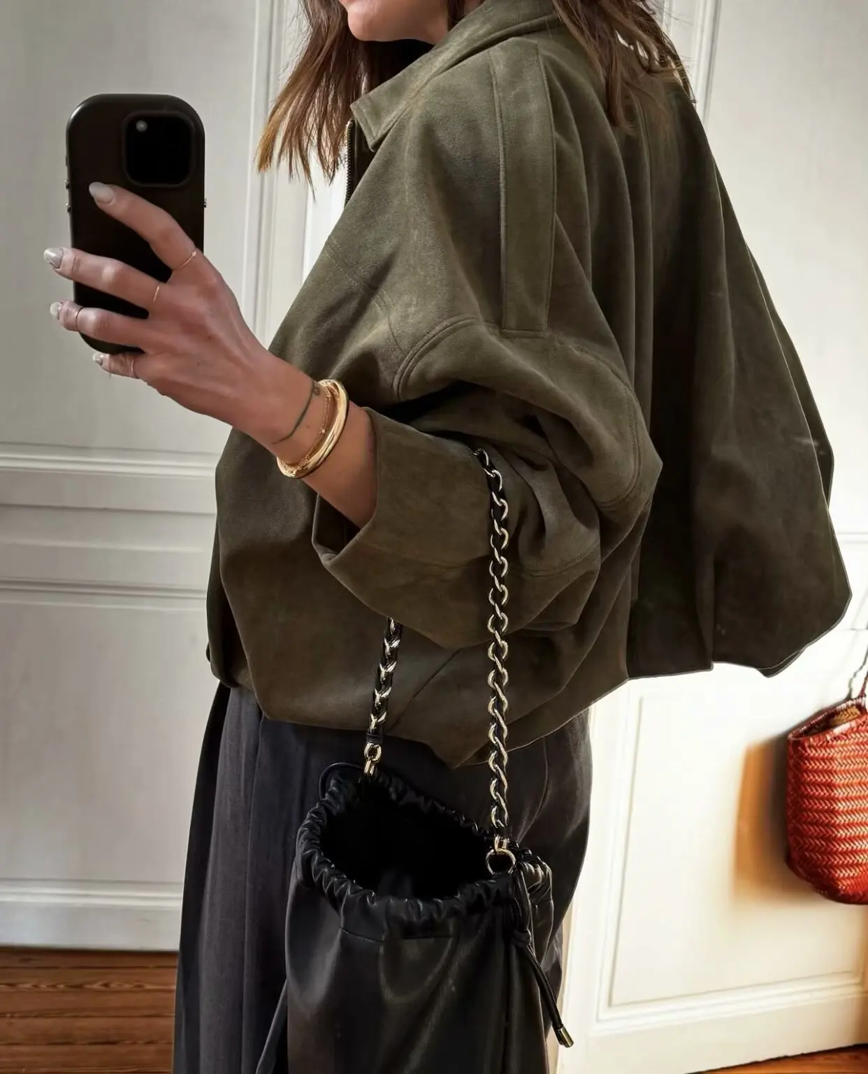 2026 Spring New Long Sleeve Bomber Jackets For Women Elegant Solid Stand Collar Short Coats High Street Chic Lady Outerwear Top