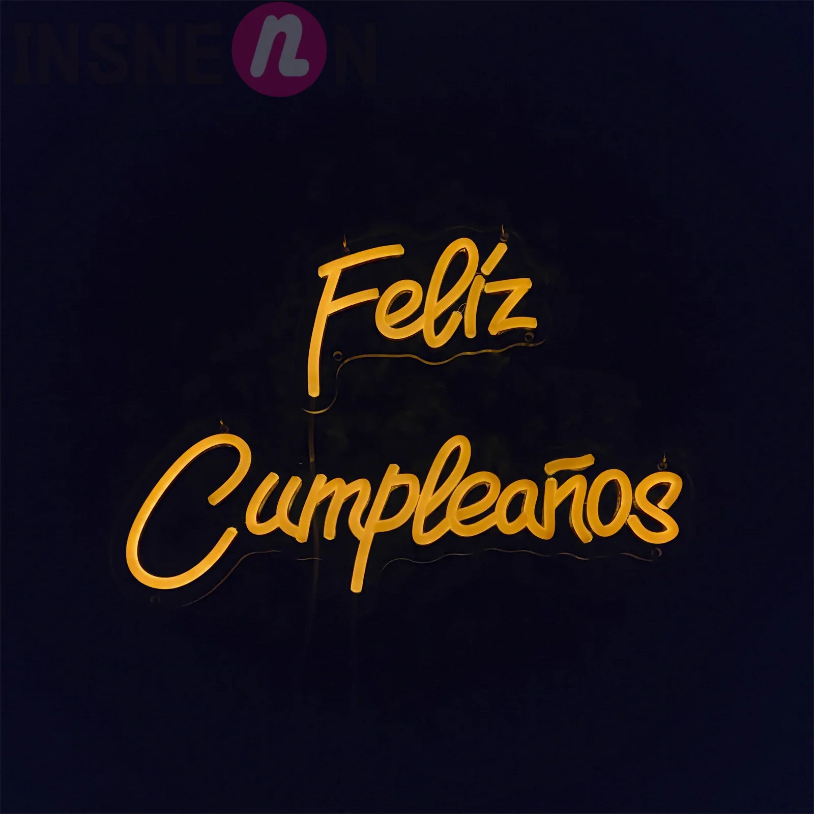 Feliz Cumpleanos Neon Signs, Happy Birthday Decor, LED Lights, Aesthetic, Club Room, Wall, Party, Bedroom, Bar