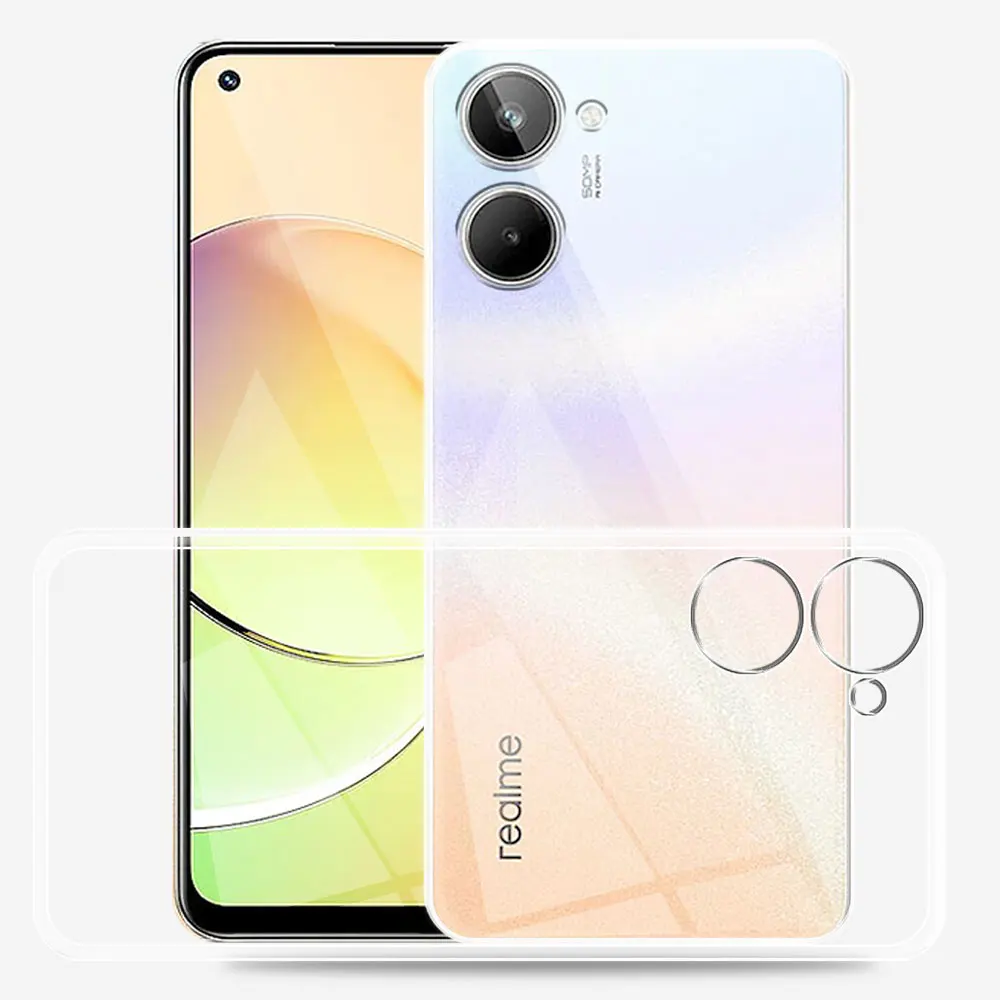For Realme 10 4G Case Ultra Thin Silicone Soft TPU Clear Back Case Cover For Realme10 4G Coque Bumper For OPPO Realme 10 Fundas