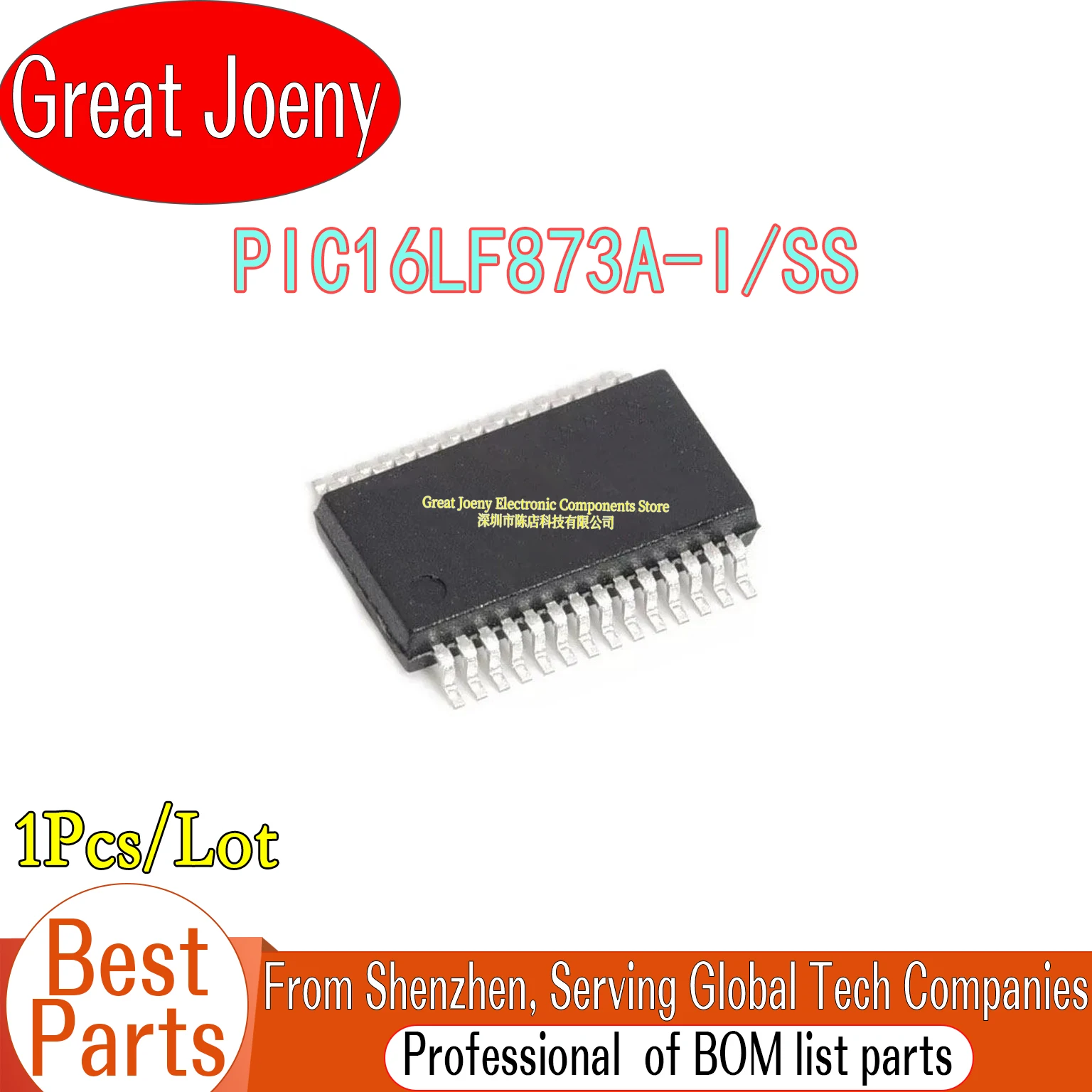 

100% New Original PIC16LF873A PIC16LF873A-I/SS IC MCU Chipset SSOP-28