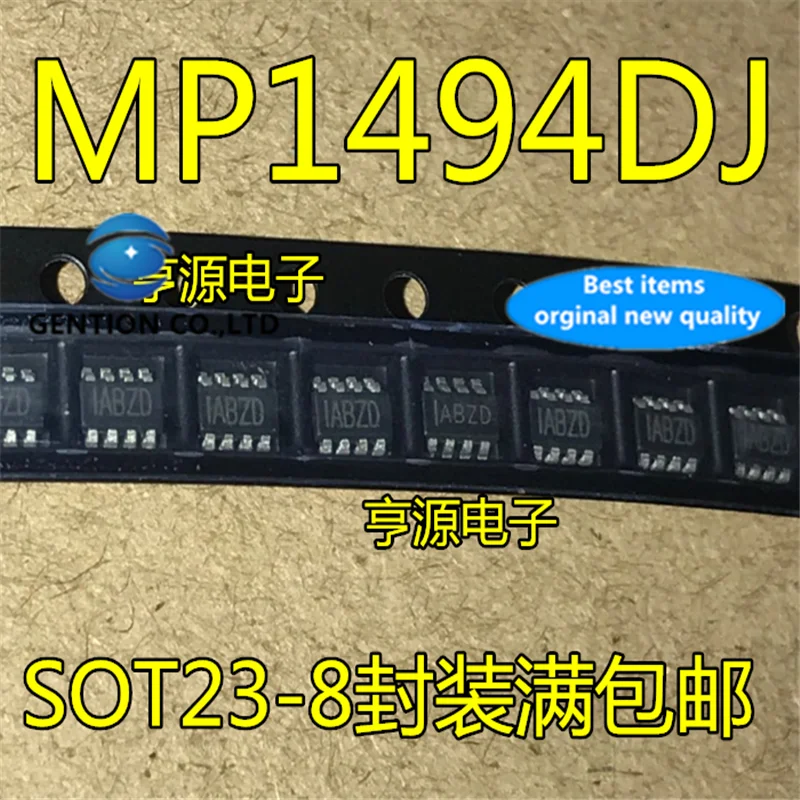 10Pcs  MP1494 MP1494DJ SOT23-8 Silkscreen IABZC IABZD LCD DC-DC power chip  in stock  100% new and original