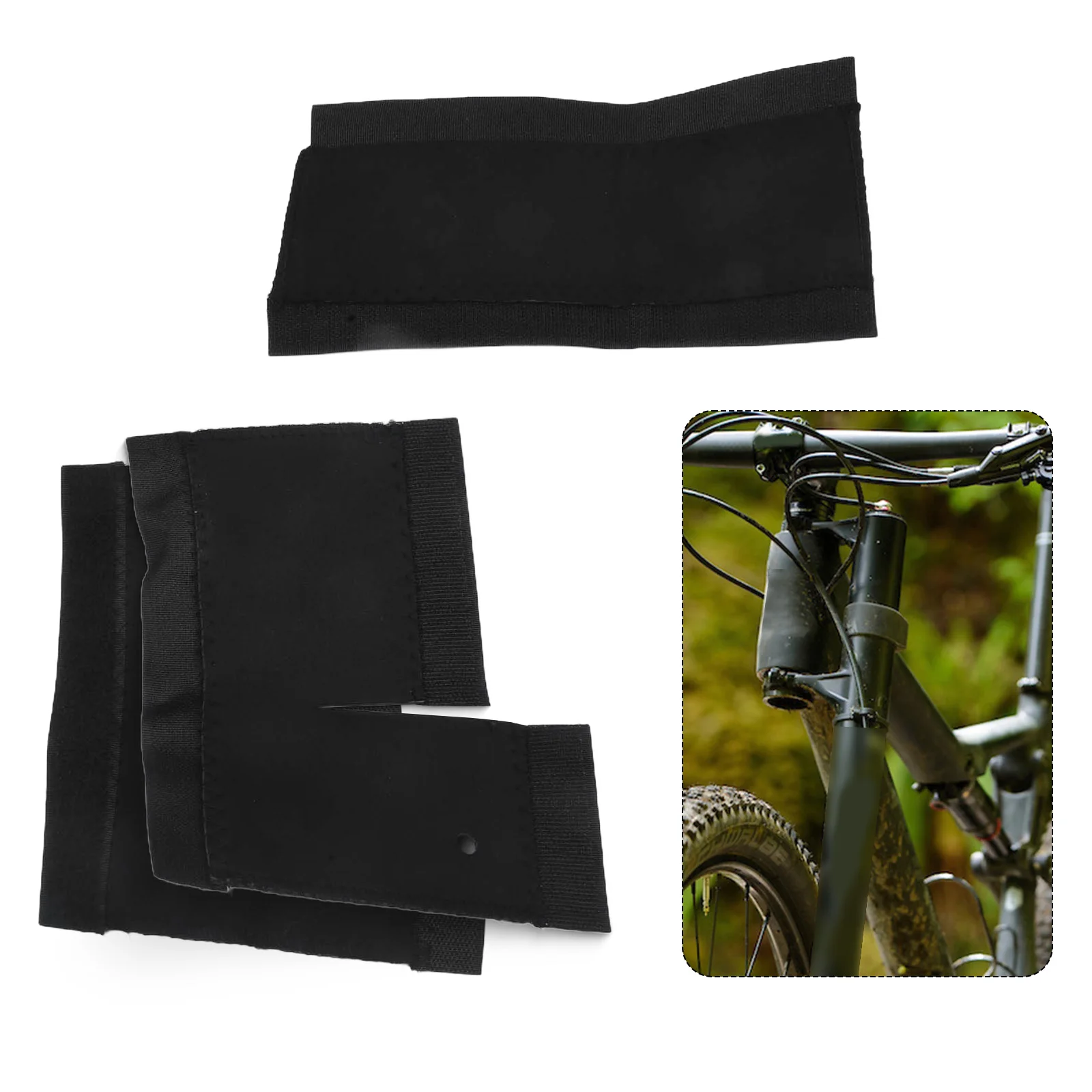 1 Pair MTB Bike Bicycle Fork Protection Guard Protective Pad Wrap Cover Shock-Absorbing Quick Release Front Fork Pads