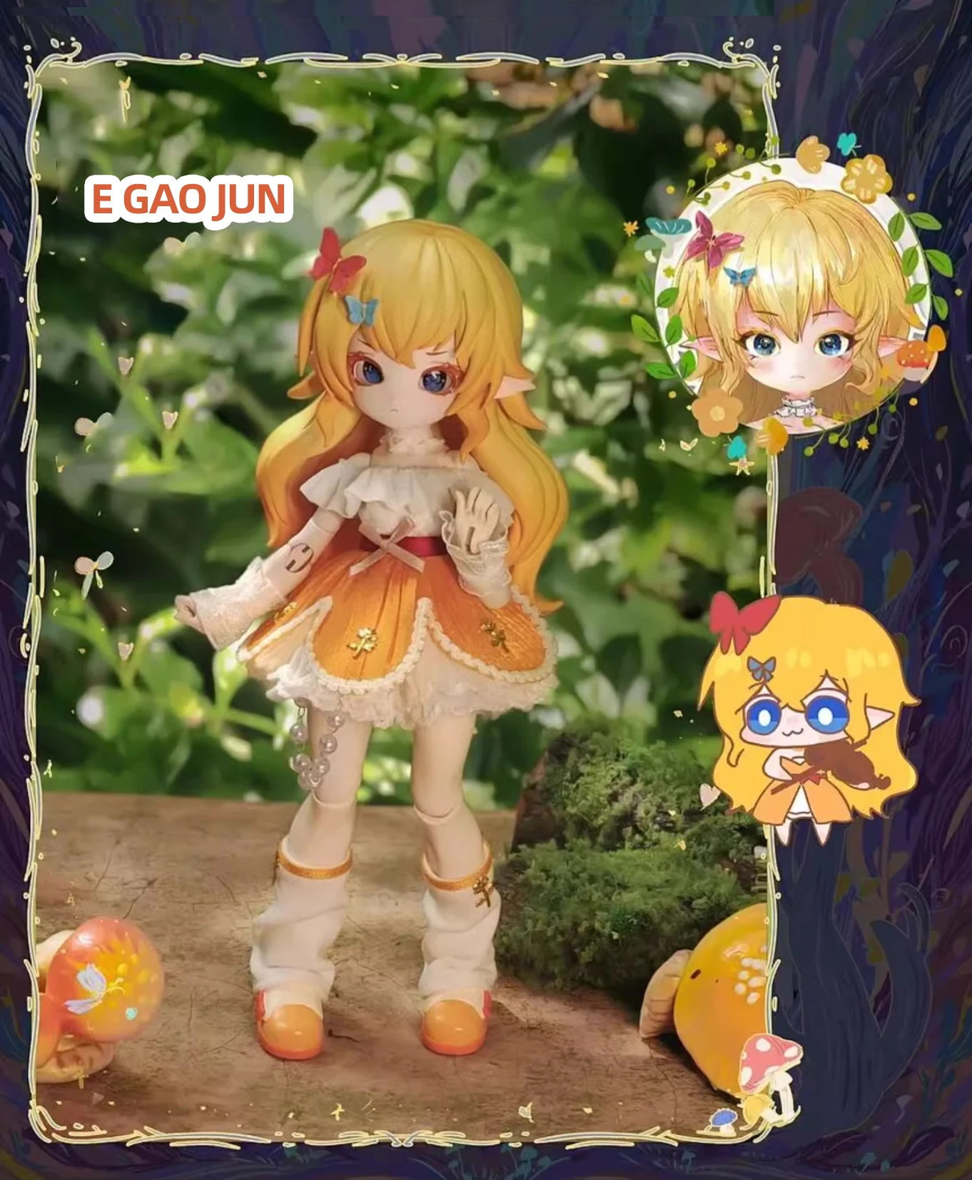 Authentische, sofort lieferbare Pilz-Fungus 1/12 BJD Blind Box bewegliche Gelenkpuppe Anime-Figur Sammlerstück Trendspielzeug Ornamente Geschenke – Detail 6