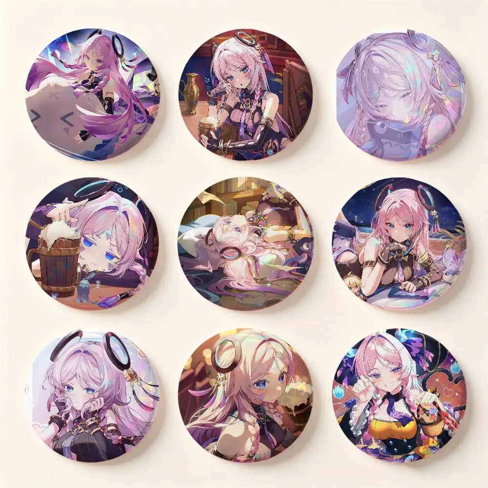 Citlali Genshin Impact Badges 25 32 44 58 75 Mm Round Cosplay Pin Bag Decor Fans Collect Friends Gifts Brooch Souvenir