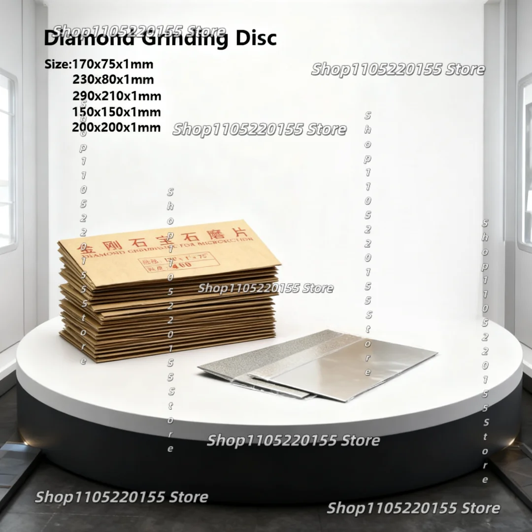 1pcs Rectangular 170x75 / 230x80 / 290x210mm Diamond Grinding Block Square 15x15 / 20x20mm Diamond Grinding Disc Grit80~3000