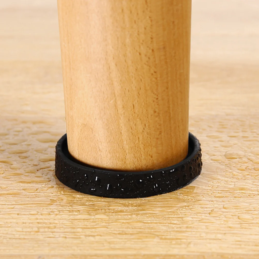

Round Rubber Furniture Caster Cups Anti-fall Accessories Chair Foot Cover Floor Castor Table and Leg Protectors Pads