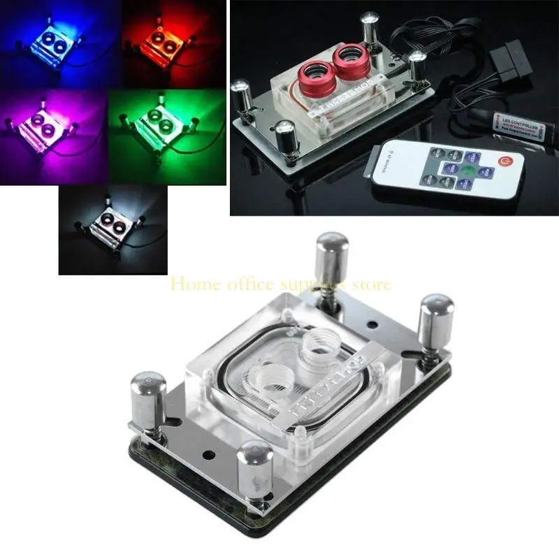 

K43B High Quality PC CPU Water Cooler Transparent Cover Cooling Block For AMD for Intel Computer