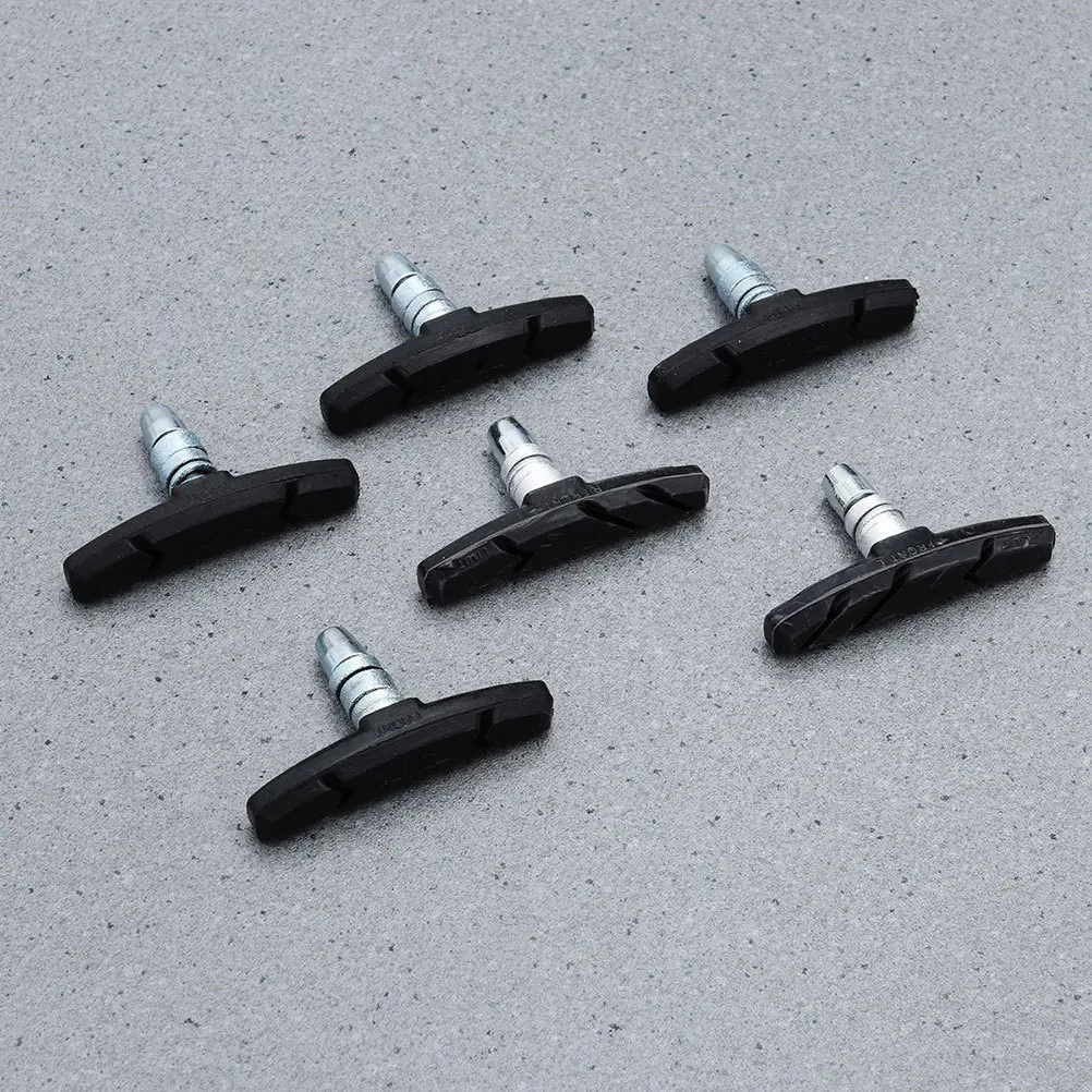 

1Pairs Durable Rubber Stainless Steel Brake Pads for Mountain Road Bike Pads System Noise Reduction Cycling Accessories