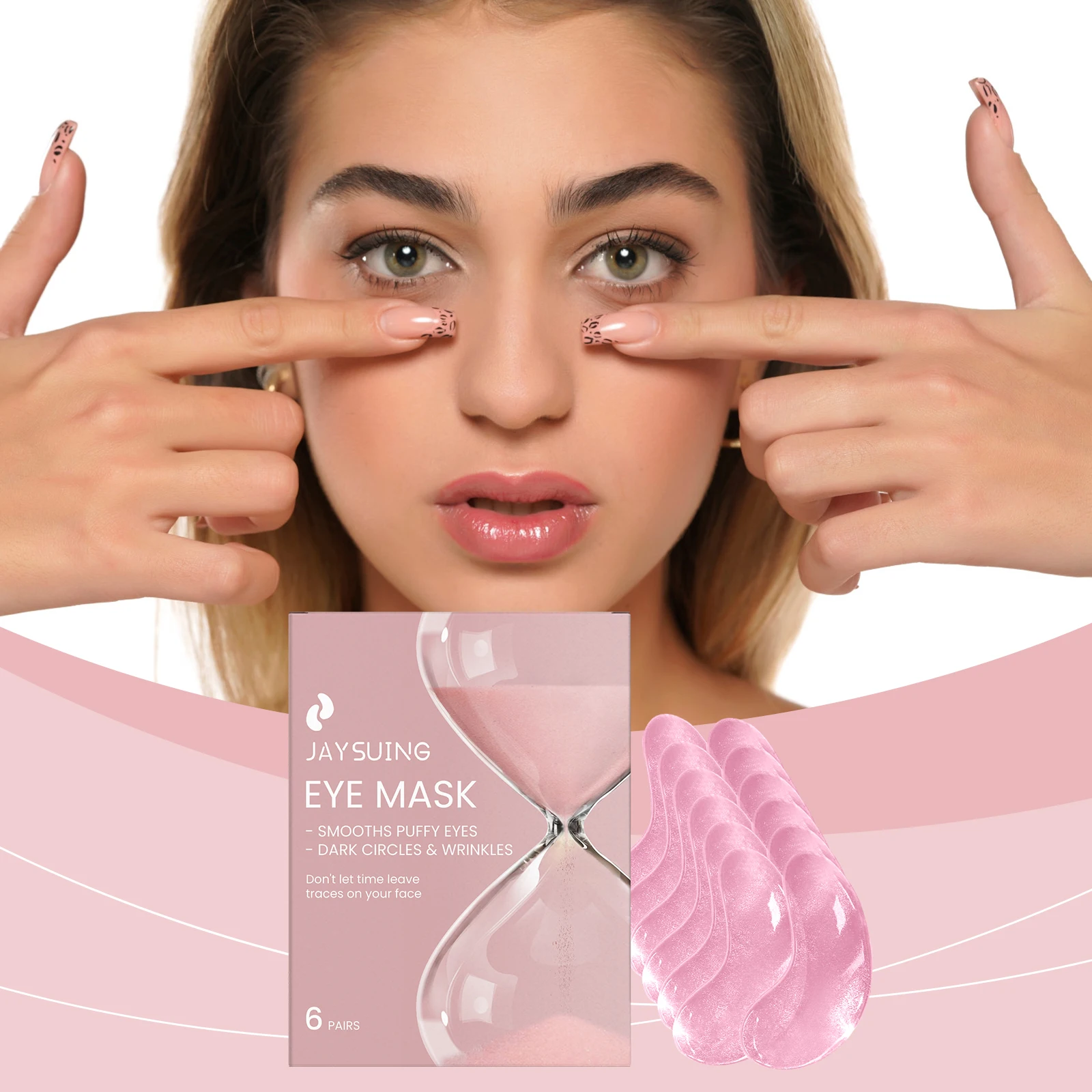 

Hyaluronic Acid Eye Mask Anti Dark Circles Wrinkles Eye Bags Puffiness Treatment Moisturizing Brighten Firming Under Eye Patches