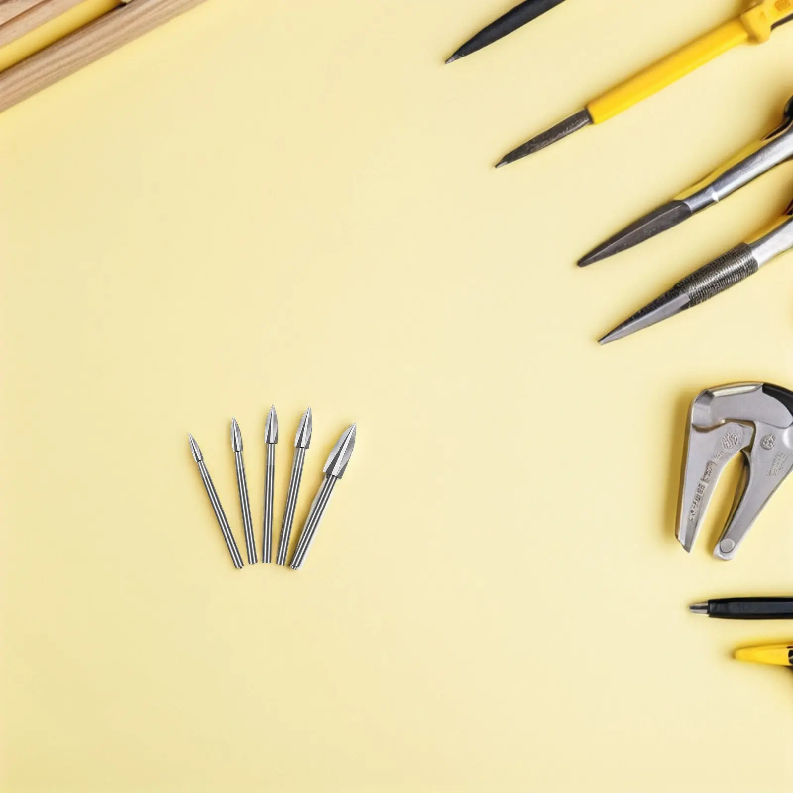 

10Pcs Wood Carving Drill Bits 3 4 5 6 8Mm Woodworking Drill Tool Set Efficient Rotary Tool Accessories for Engraving Craft