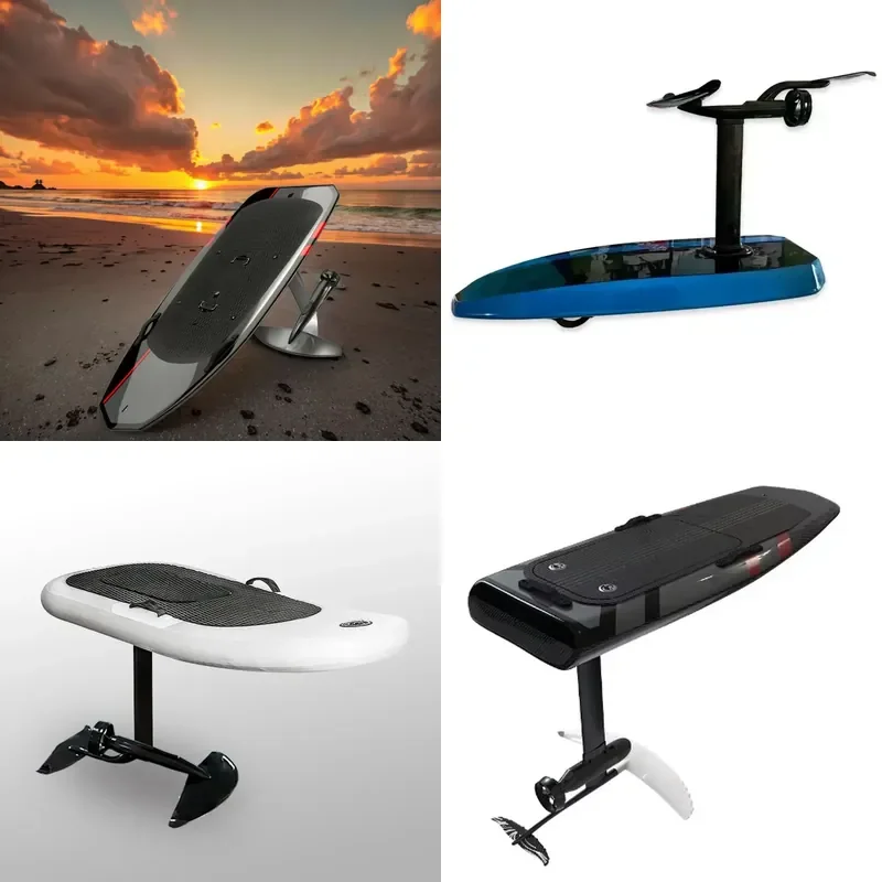 8 KW Carbon Fiber Electric Hydrofoil Surfboard with 48V Waterproof Battery 45KM/H Speed Remote Control & Bag Accessory