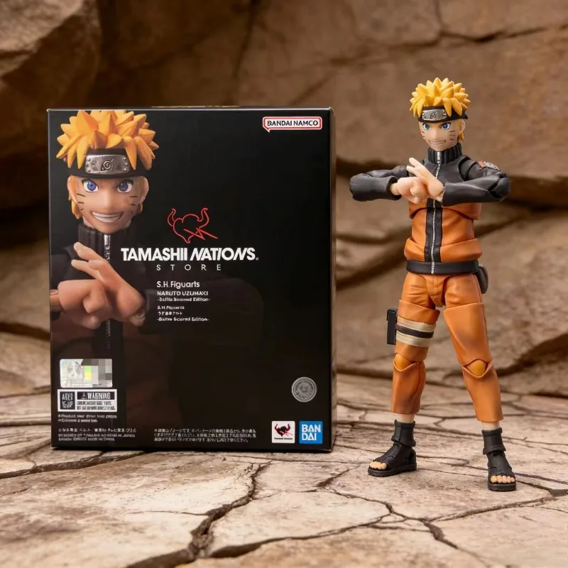 

Bandai TNT Limited S.H.Figuarts Naruto Uzumaki Battle Damaged Ver. Action Figure, In Stock, Gift for Boys, Collectible