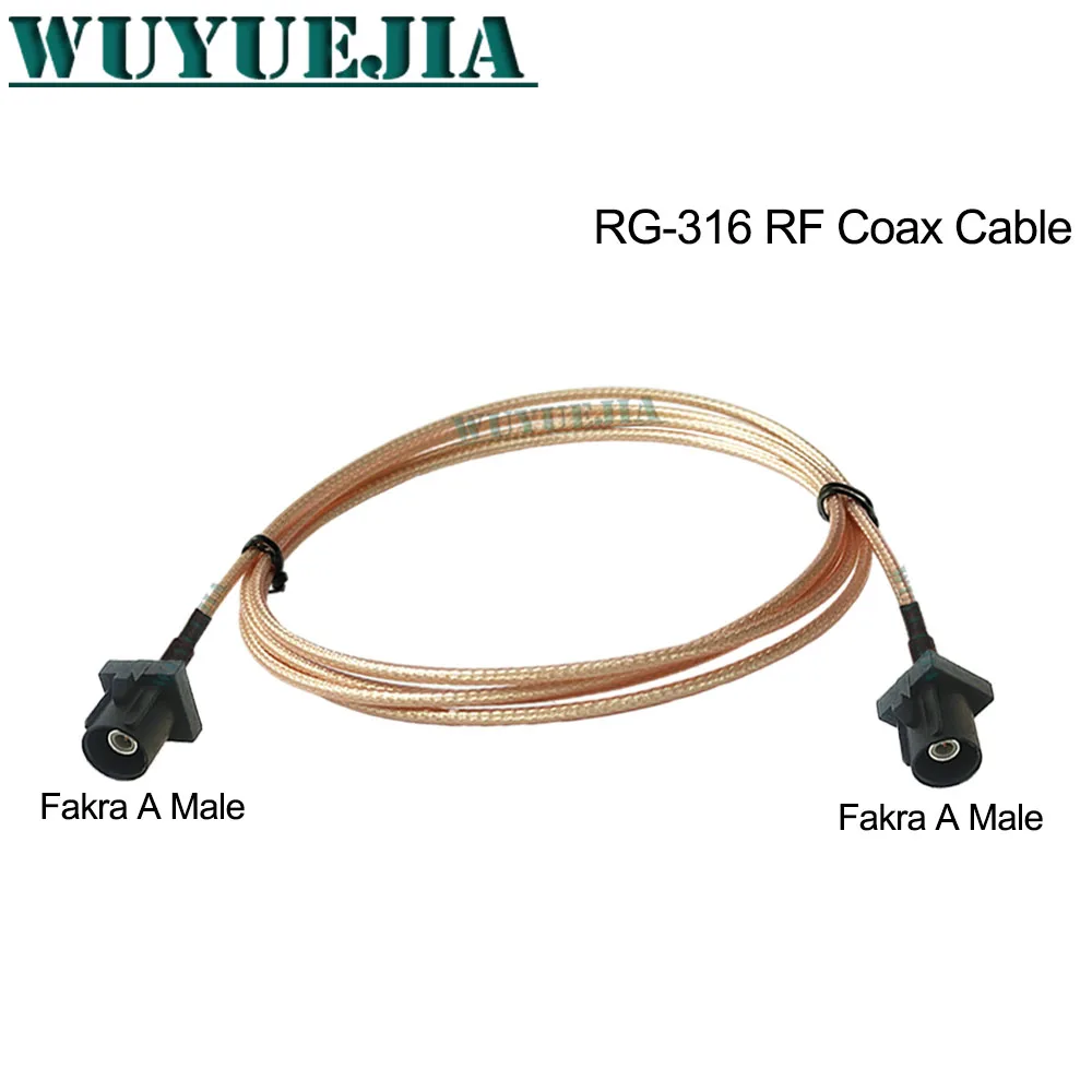 RG316 Coaxial Cable Fakra A Male Plug to Fakra A Female Jack  50 ohm Connector WIFI Router Antenna Pigtail Extension Cord Jumper