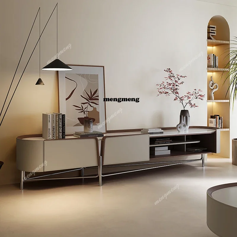 

K153 Modern Tv Cabinet Alone Universal Storage Showcase White Tv Table Designer Minimalist Fernsehen Tisch Furniture Home