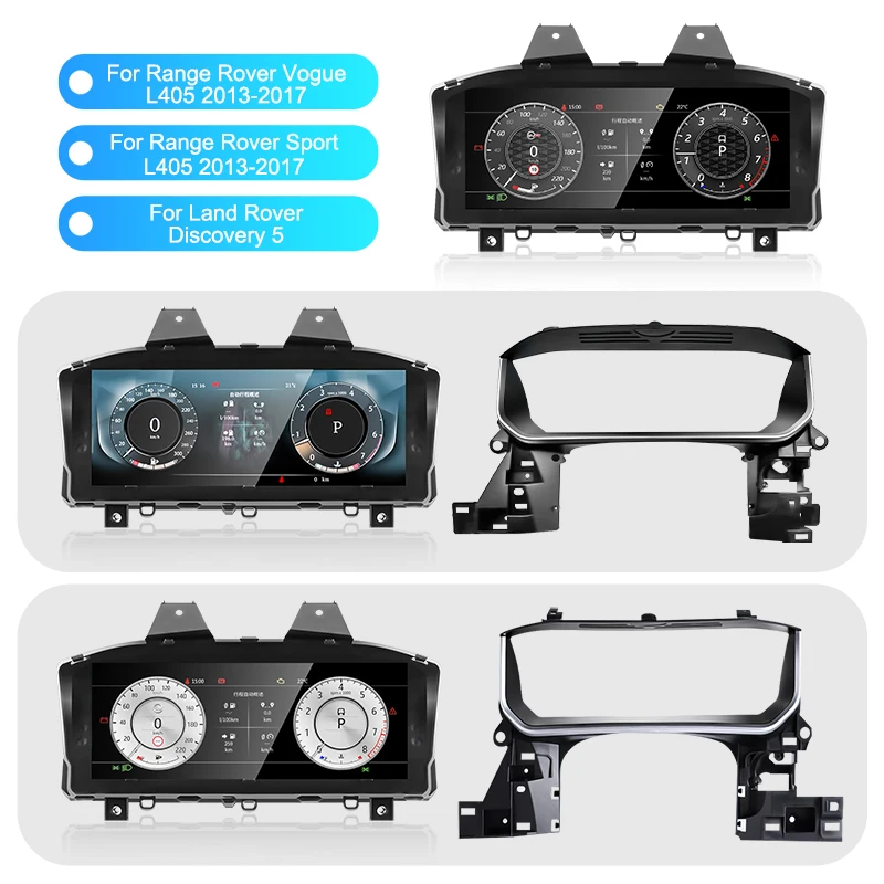 LCD Dashboard Car Digital Cluster Auto Speedometer Linux System Cockpit Virtual Upgrade for Range Rover Vogue/Sport/Discovery 5