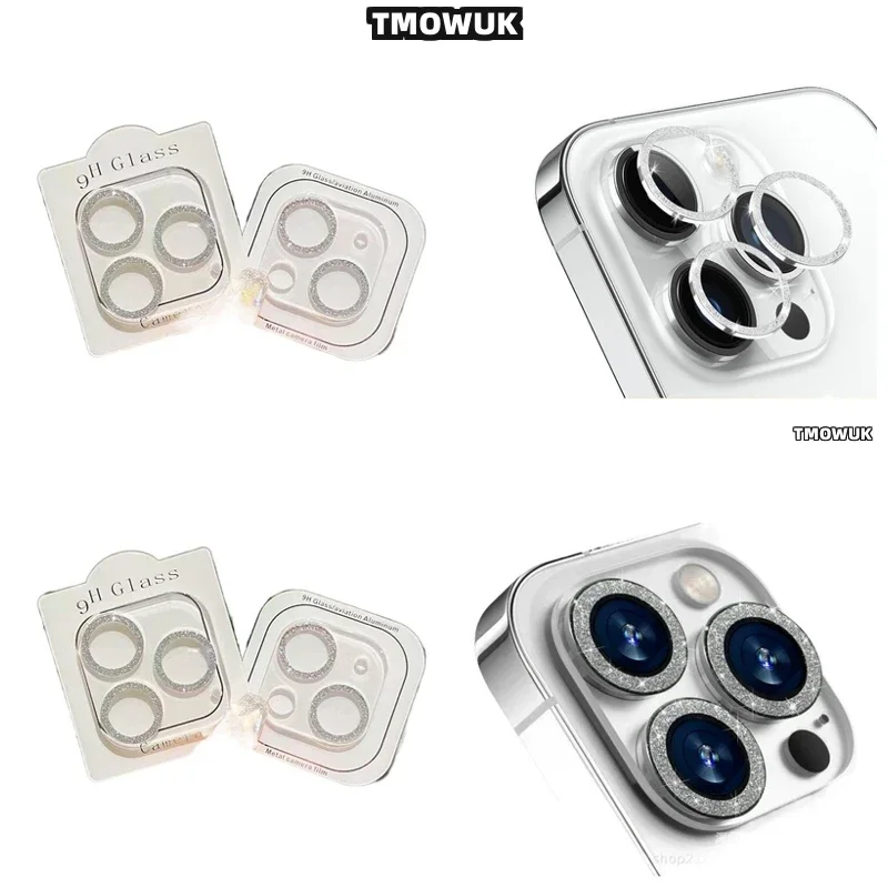 

Premium Diamond Glitter Case For Camera Lens And Screen Of IPhone 16 15 14 Pro Max Plus 13 12 11 Pro Max Mini