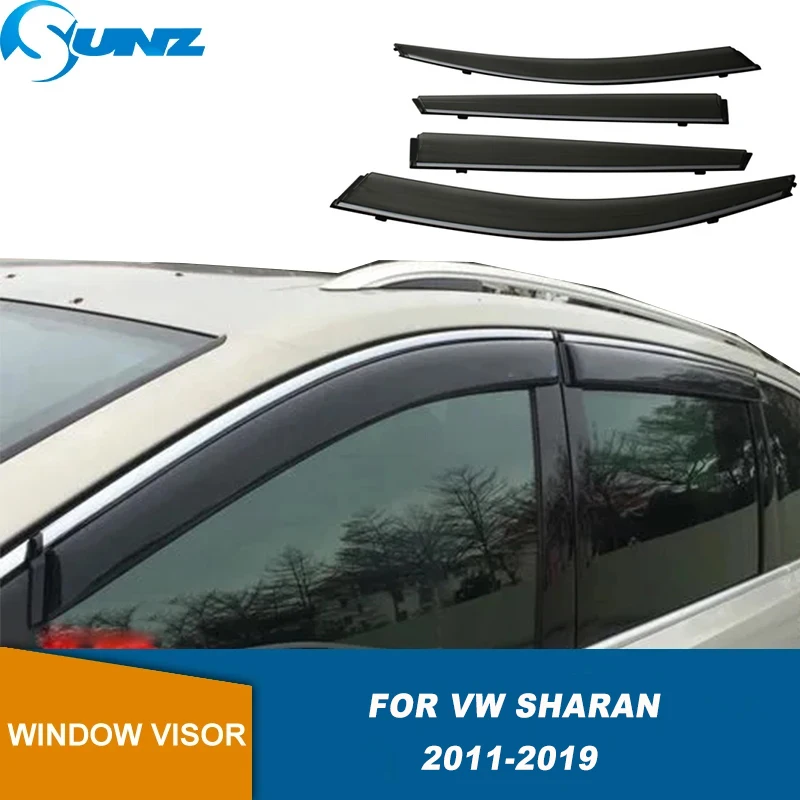 

Side Window Visor For VW Sharan 2012 2013 2014 2015 2016 2017 2018 2019 4pcs Weathershields Door Visor Sun Rain Guard