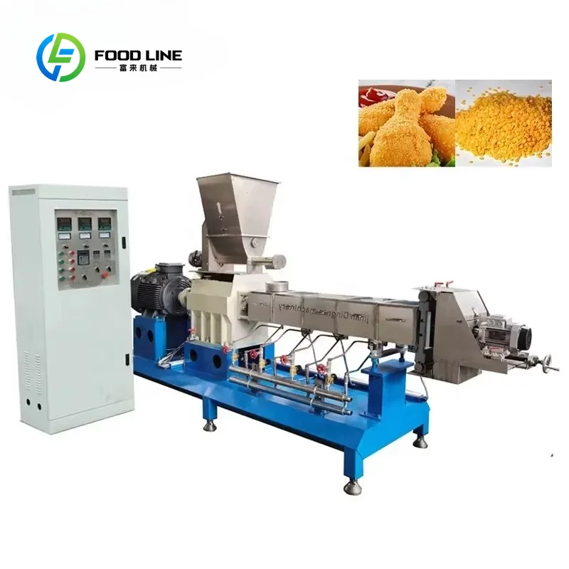 Panko Bread Crumbs Making Machine Automatic Double Screw Bread Crumb Production Line Breading Crumbs Grinding Machine