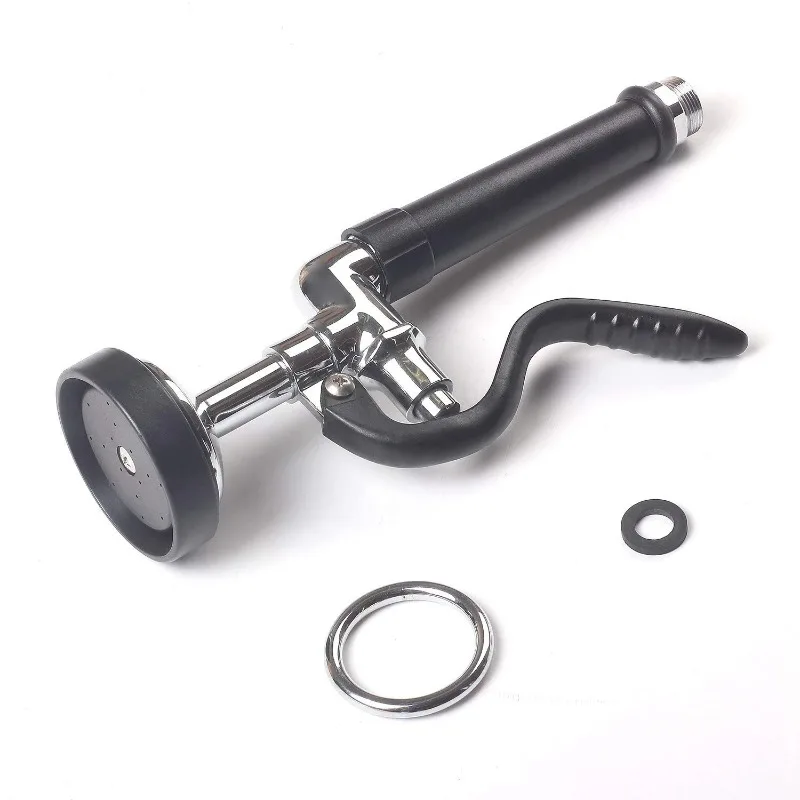 Pre Rinse Sprayer Head Commercial Kitchen Faucet Parts Chrome Finished with Accessories