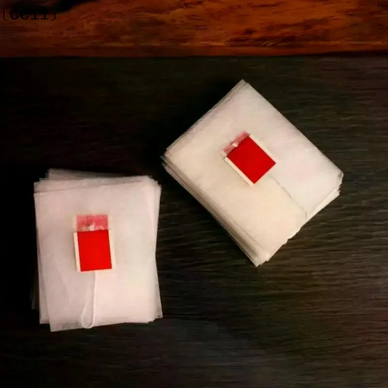 Food-grade Nylon Tea Bags - Heat-Sealable Empty Filter Paper Bags With String, Transparent Disposable Tea Sachets〔CC11〕