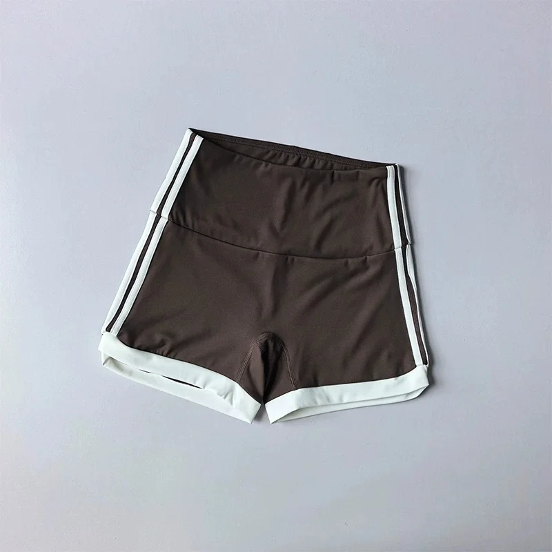 Damen High-Waist Scrunch Butt Yoga-Shorts, atmungsaktiv, Bauchkontrolle, Anti-Squat, Pilates, Fitness, Workout, Biker-Shorts – Detail 9