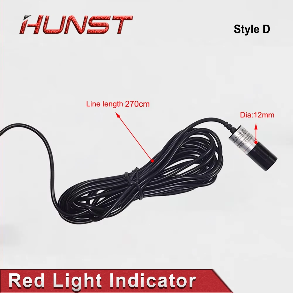 HUNST Red Dotted Beam Light 650nm 5V 10mW Infrared Adjustable Laser Module Locator &Adapter for Fiber Marking or Cutting Machine