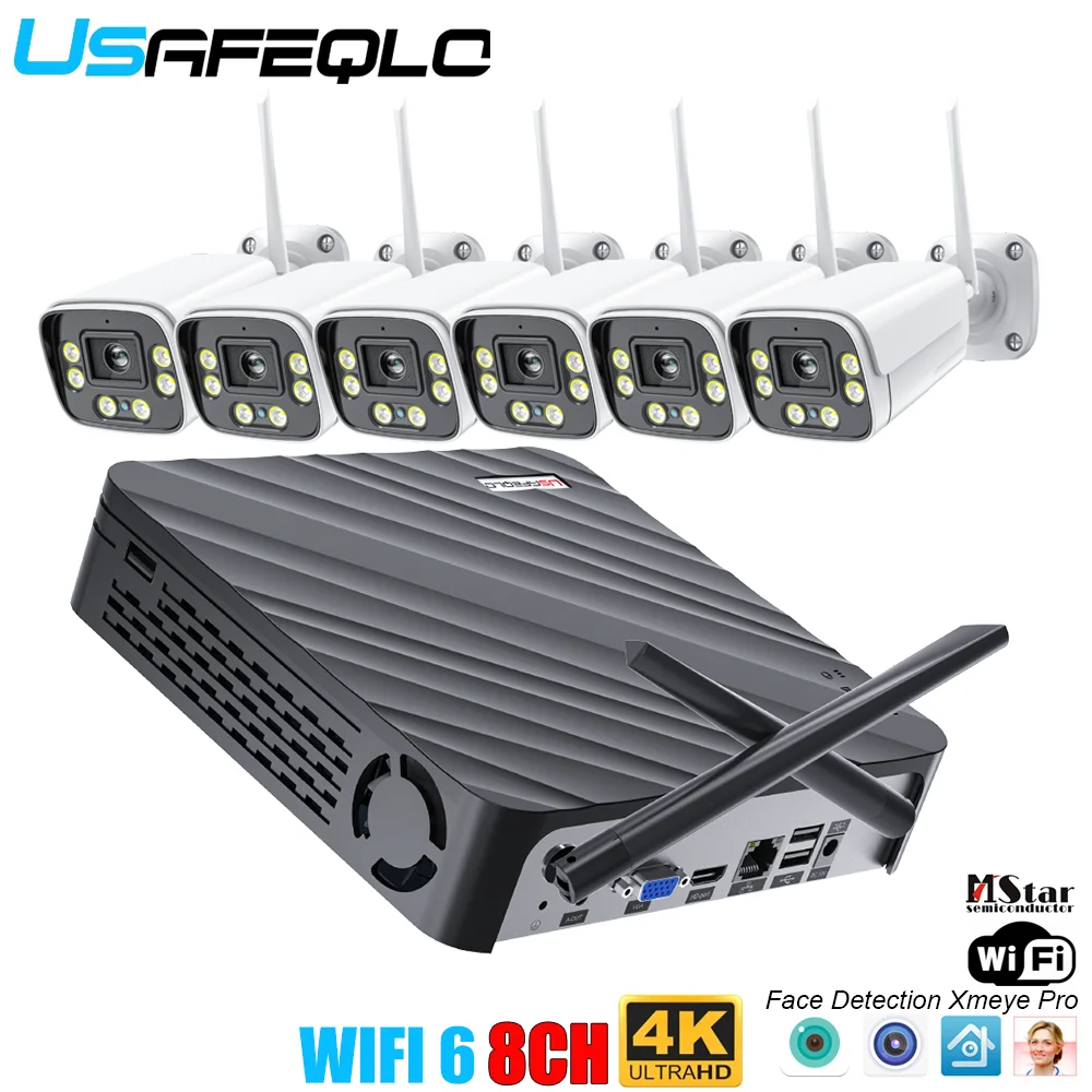 

2.5K 5MP WIFI Camera Kit 8CH H.265 CCTV NVR & 5MP HD Outdoor IP Camera Wireless Video Surveillance CCTV System