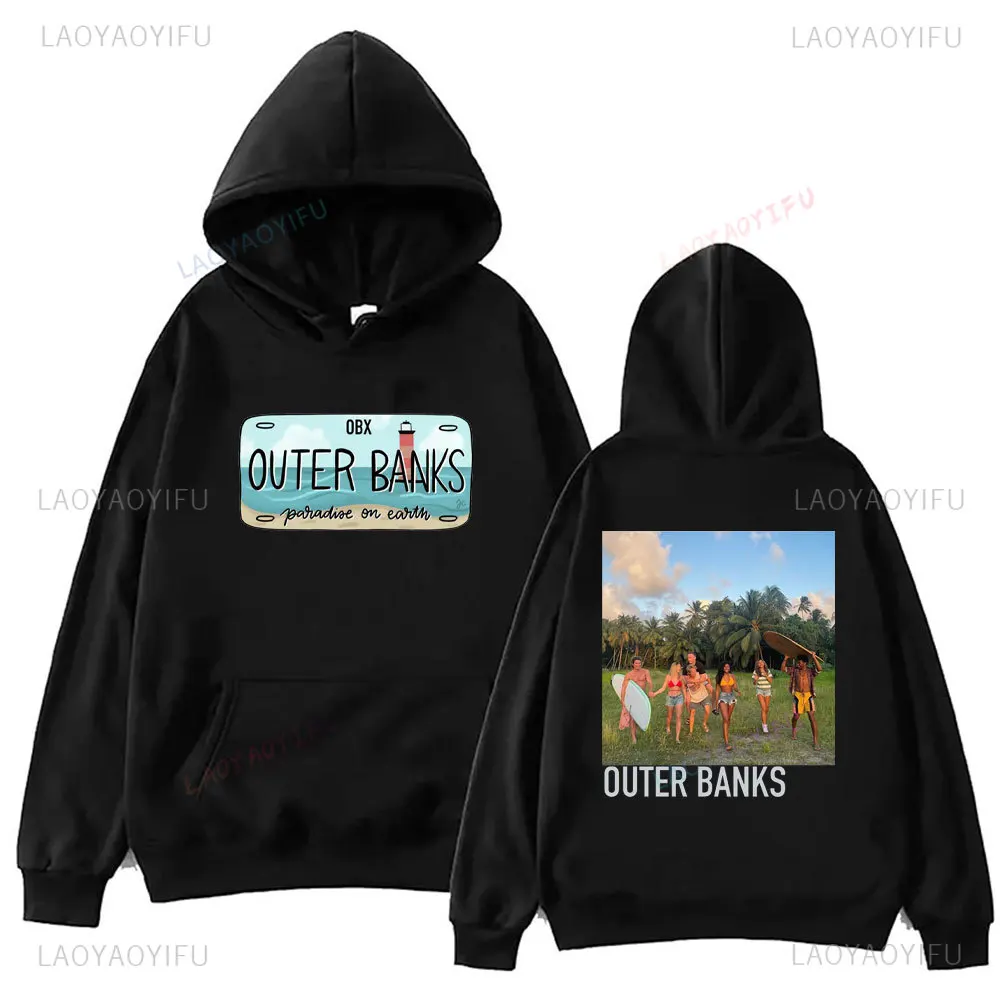 New Outer Banks Pogue Life Hoodies North Carolina Beachy Bluza z opadającymi ramionami North Carolina Outer Banks Shirt Unisex Hoodie