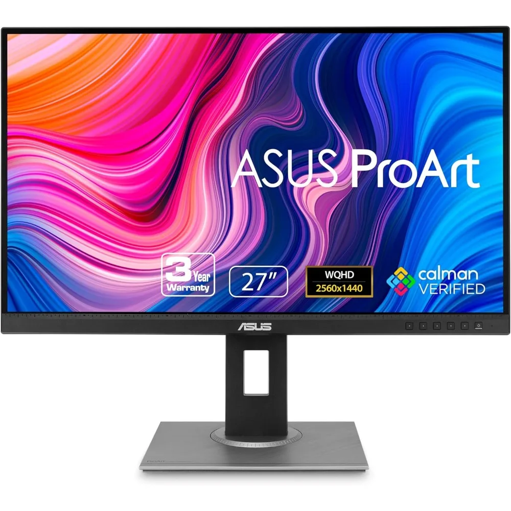 

ProArt Display PA278QV 27” WQHD (2560 x 1440) Monitor, 100% sRGB/Rec. 709 2, IPS, DisplayPort HDMI DVI-D Mini DP,