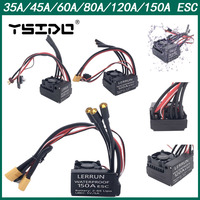 Waterproof YSIDO ALU Shell LERRUN RC Car 60A 80A 120A 150A ESC for 1/8 1/10 1/12 1/14 RC Brushless Motor