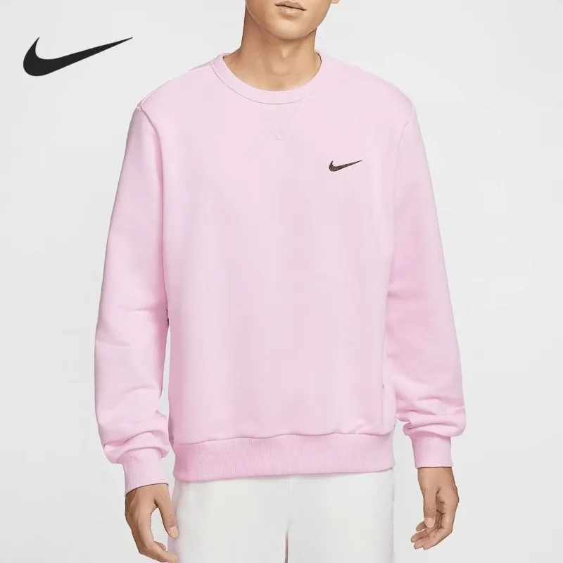 NikeDri-FIT Men's Pink Basketball Crew Neck Knitted Sweater Pullover IB5504-663