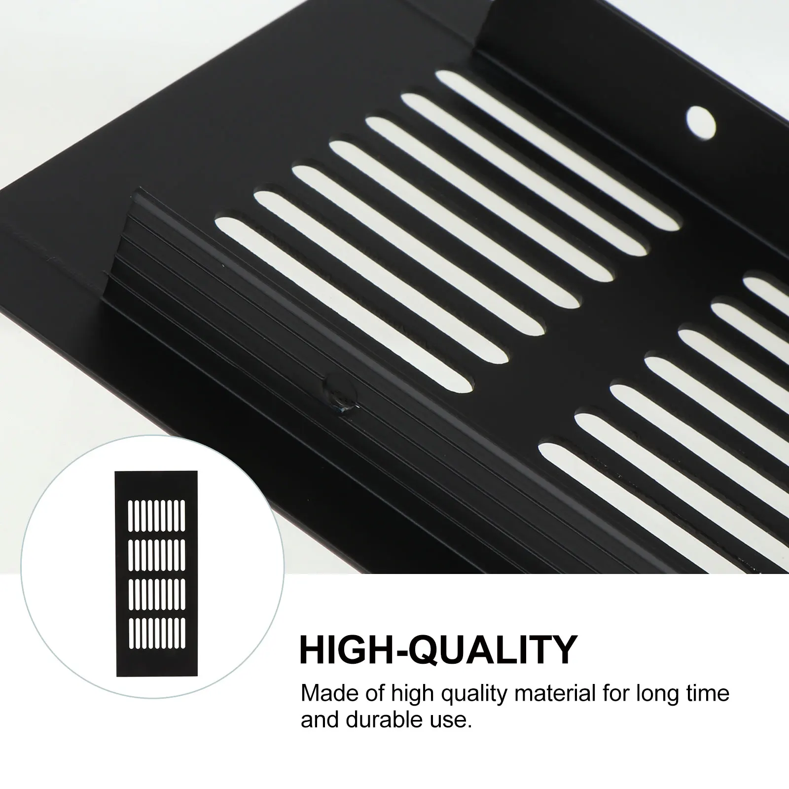 

4 Pcs Vent Grille Furniture Vents Ventilation Cover Cover Aluminum Alloy Exhaust Cabinet Shoe Rack Closet Storage