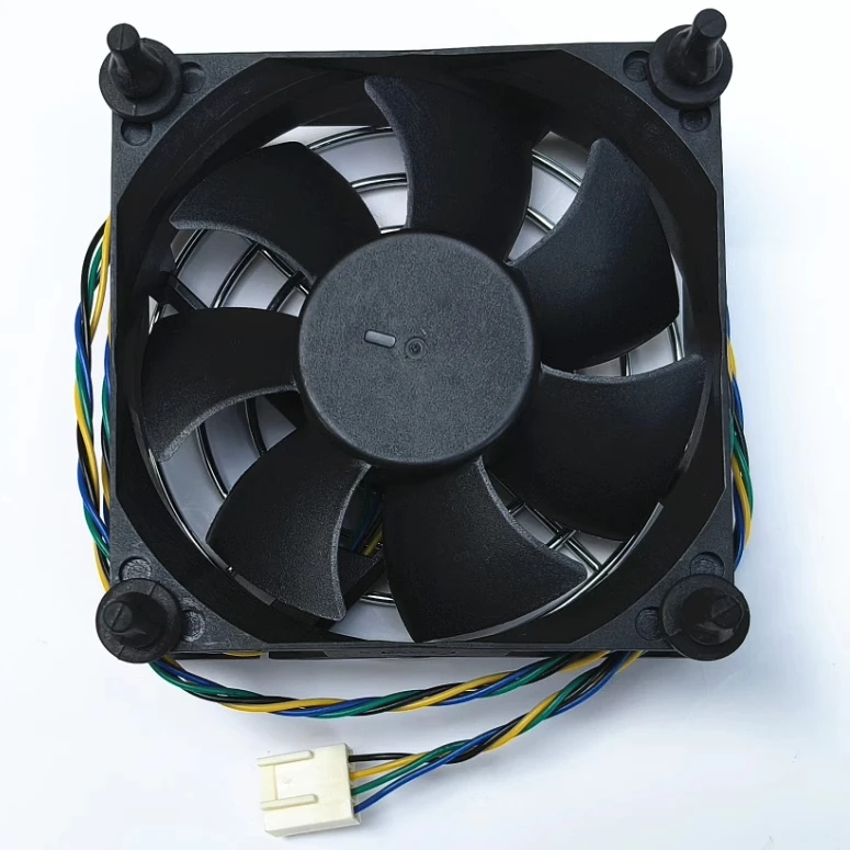 Sasis kipas pendingin bantalan bola 4 kawat, kipas pendingin 12V 0,70 A 8025 8CM