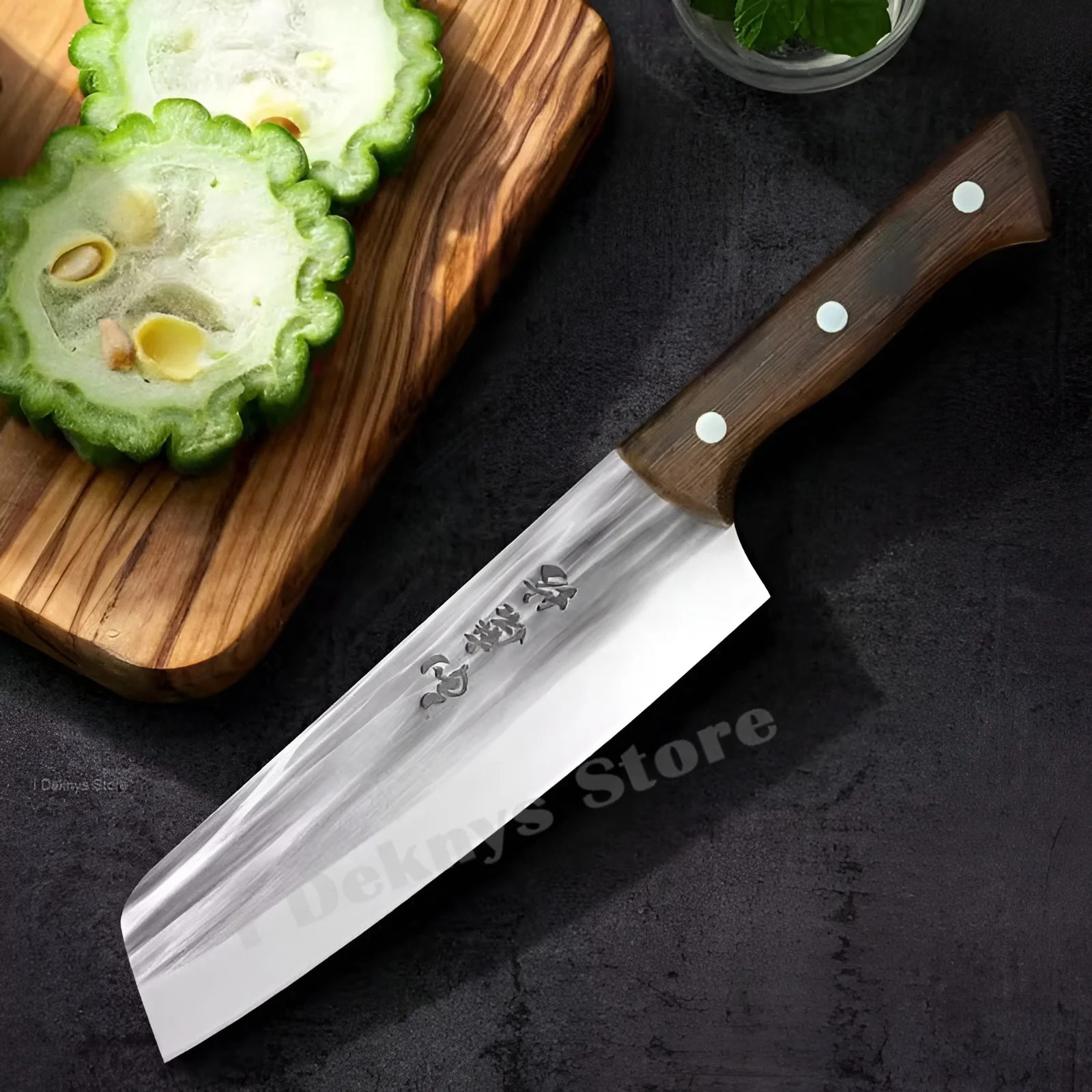 

Kitchen Knife High Carbon Steel Forged Chinese Knife Steak Meat Vegetable Fish Knives Cooking Professional Chef Cleaver Knife