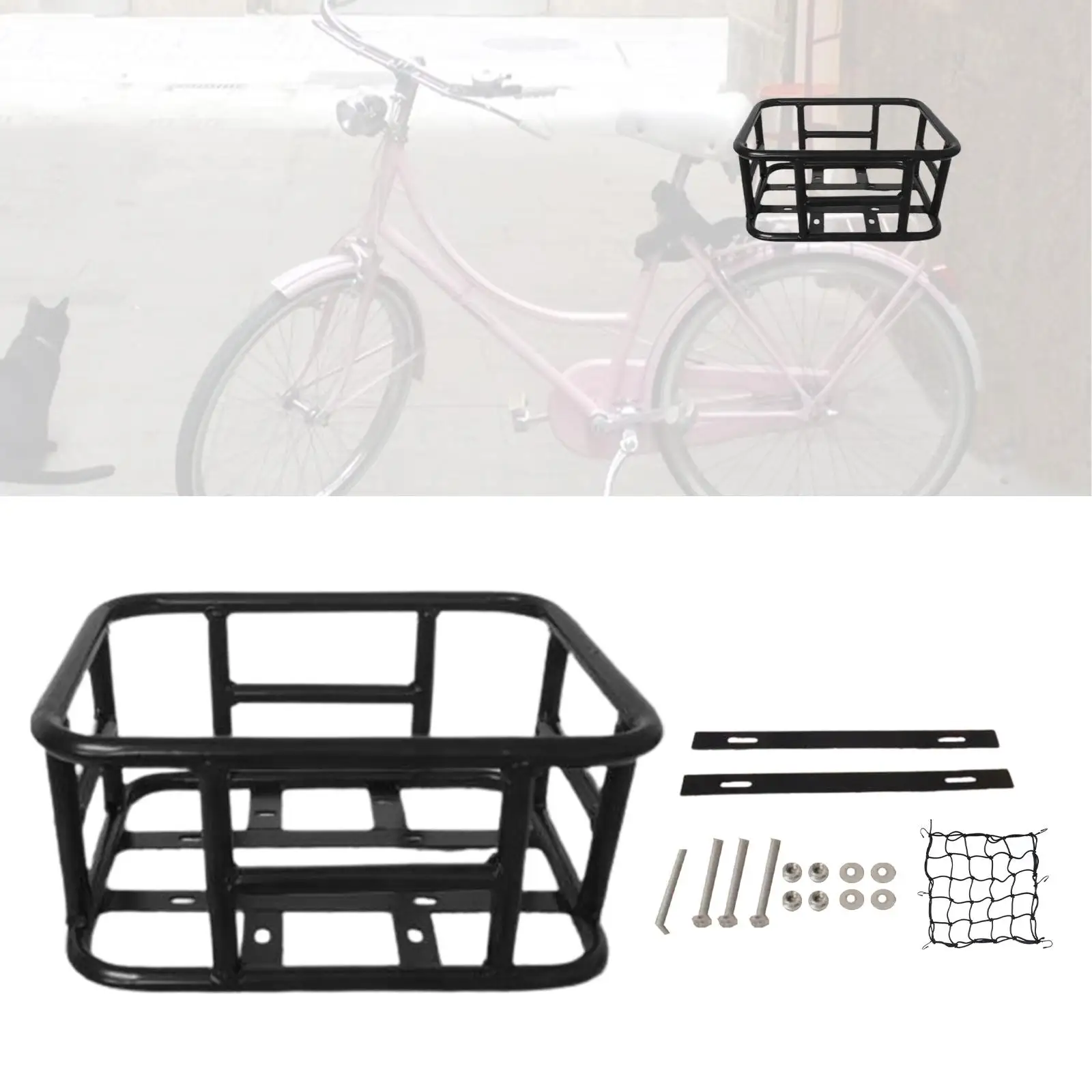 Cargo Rack Pet Carrier Storage Basket Bike Pannier Rear Bike