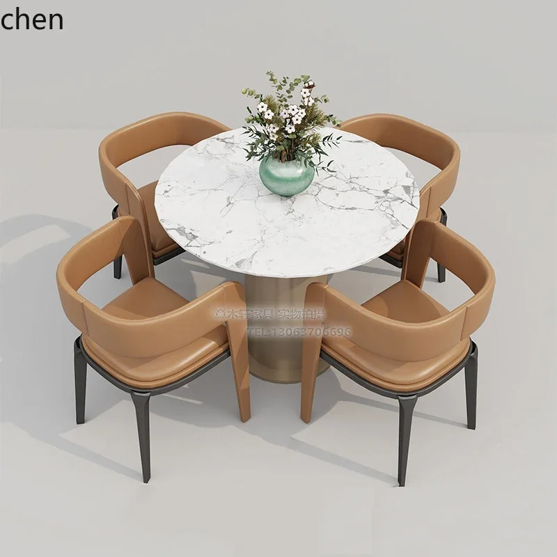 W5.19  negotiation table and chair combination hotel clubhouse lounge area one table and four chairs negotiation reception chair