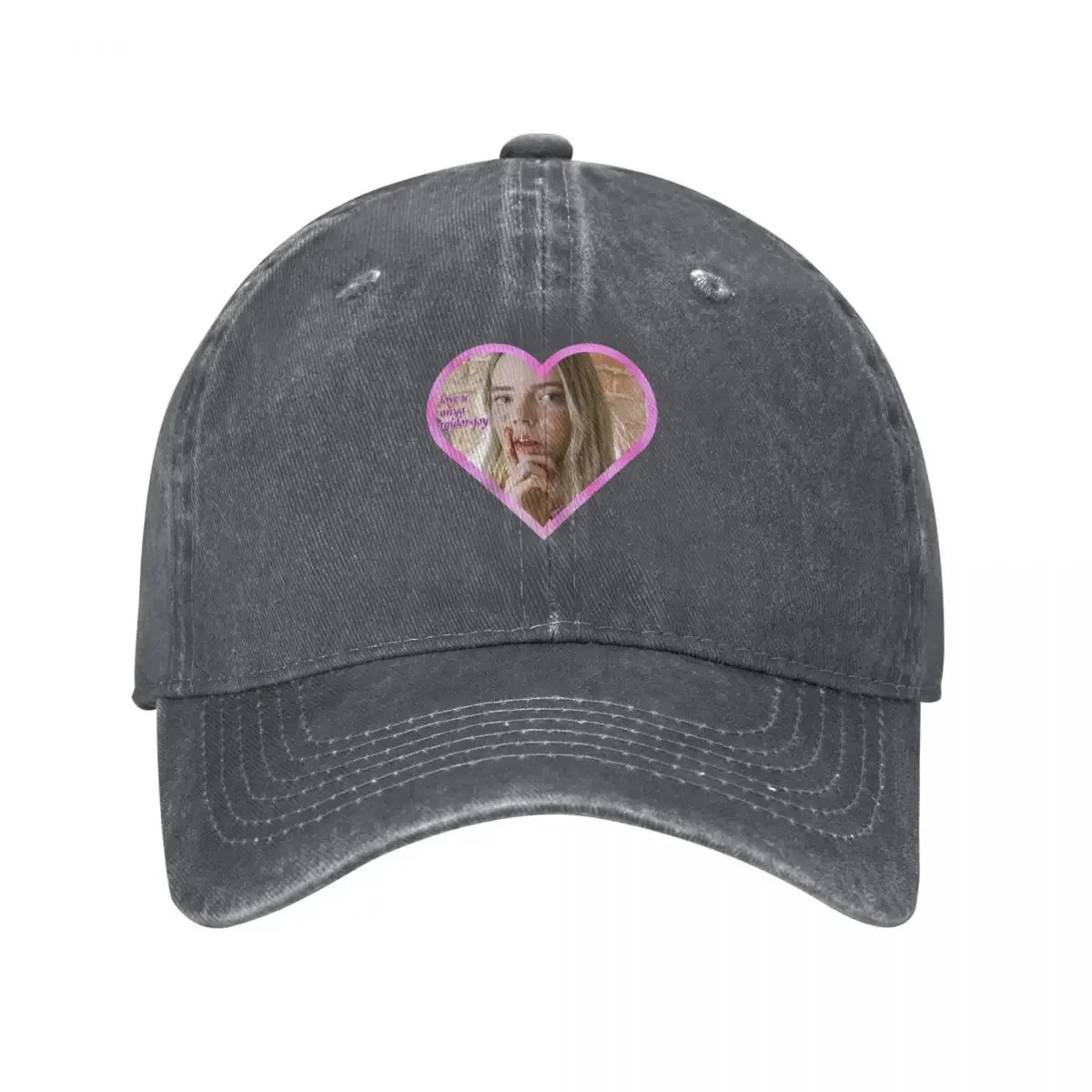 love u anya taylor-joy Baseball Cap Hip Hop Thermal Visor Women Beach Fashion Men's