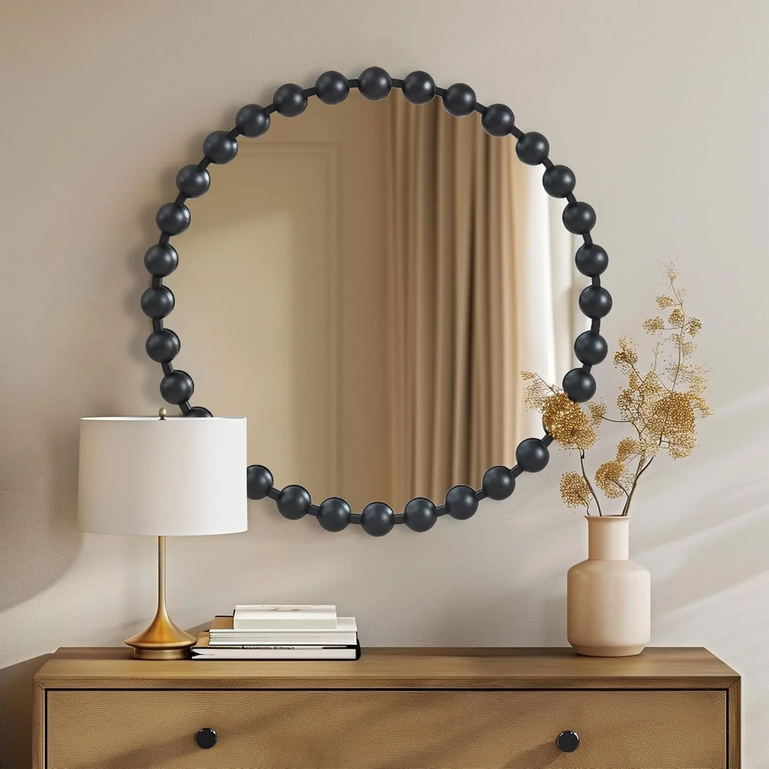Wrought iron wall wall arched bathroom cabinet decorative mirror retro mirror