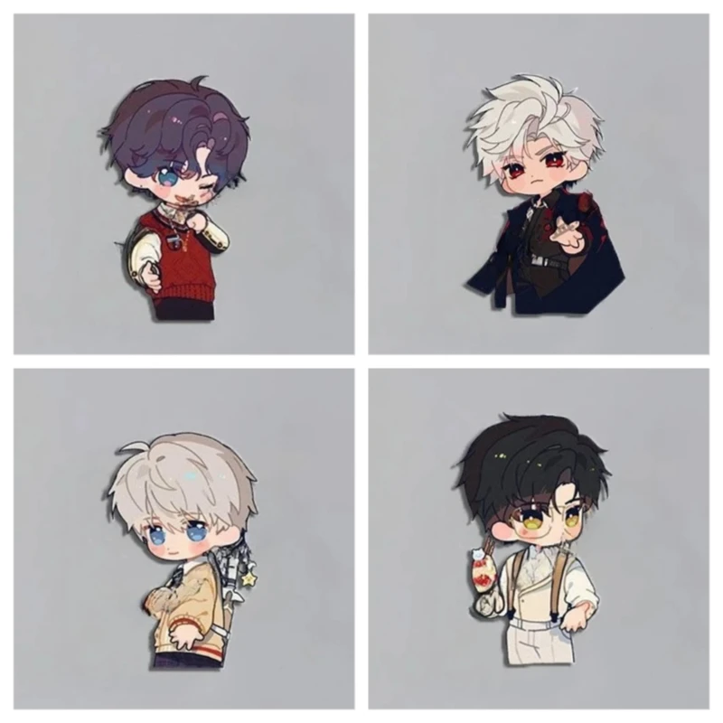 Love and Deepspace  Acrylic Magnetic Fridge Cartoon Character Rafayel‌ Xavier‌ Zayne‌ Q Version Sylus‌ Caleb Cute Surrounding