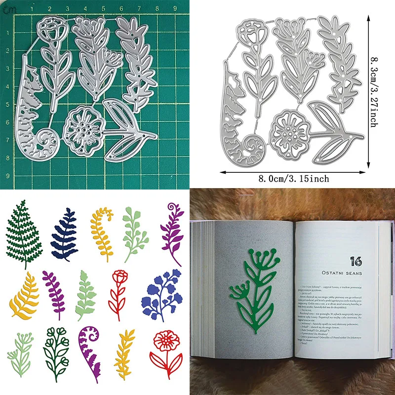 Flower Foliage Cutting Dies 2024 New Arrivals, Card Making Stencil for DIY Scrapbooking Album Embossing Decorative Crafts