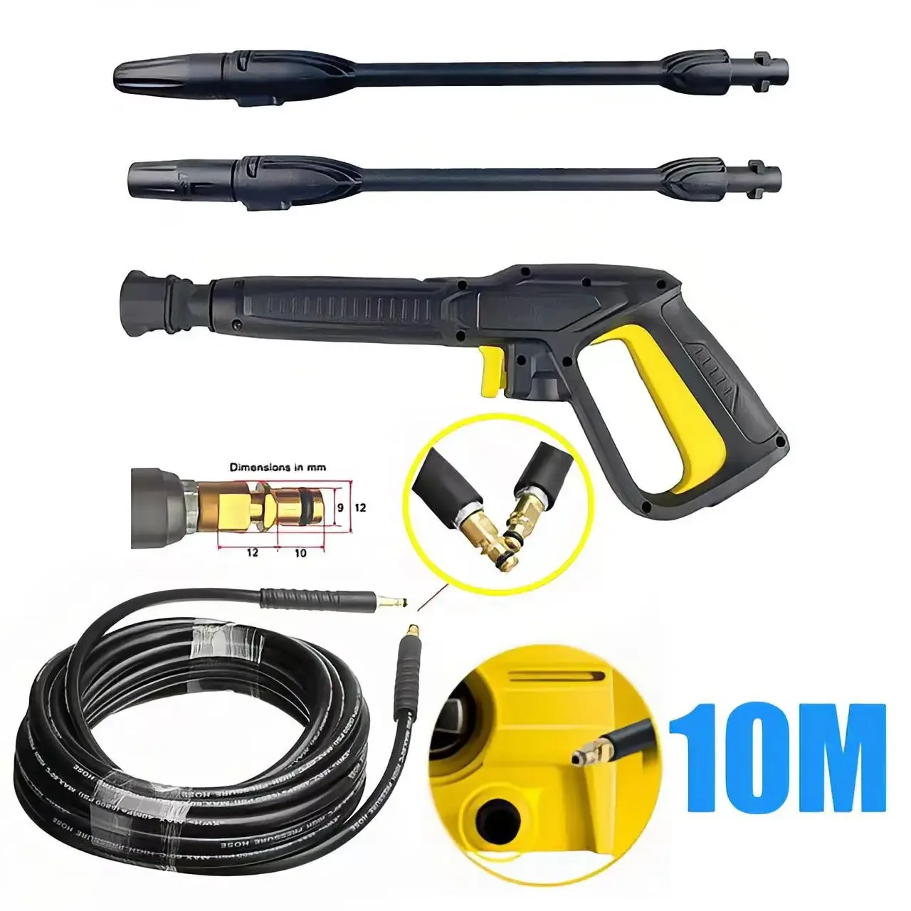 High Pressure Washer Gun For Karcher K2 K3 K4 K5 K6 K7 Car Wash Cleaning Water Spray Lance Replacement Gun Pistol Wand Nozzle