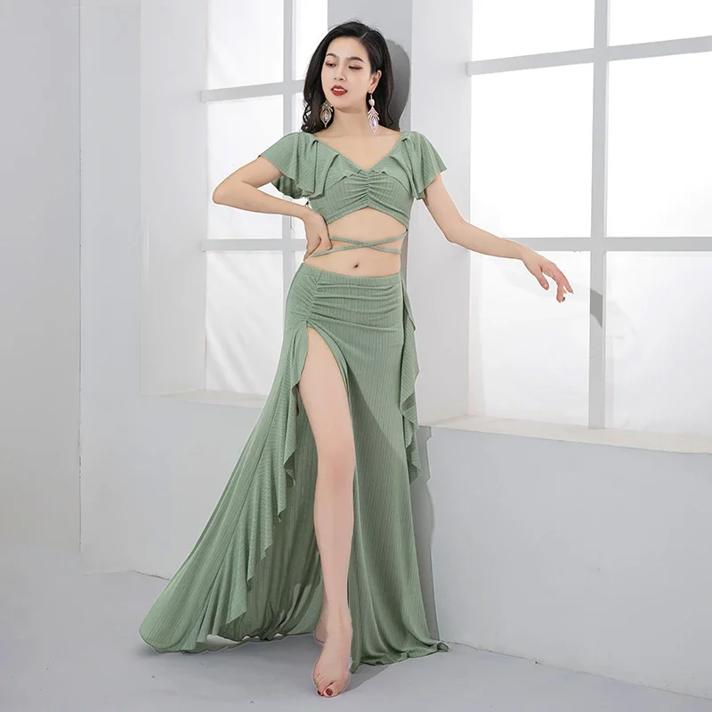 

Танец живота для женщин, новое элегантное платье, одежда для выступлений, женская одежда для соревнований по восточному танцам, летняя одежда