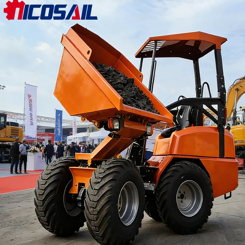 

Мини-самосвал Nicosail D130 для транспортировки на фермах, в садах, на стройплощадках, для уборки строительного мусора, высокая эффективность