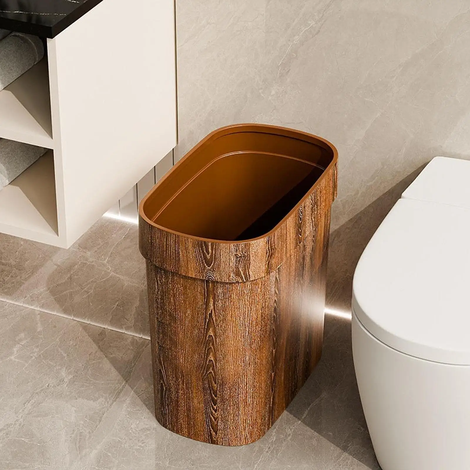 

Тонкий мусорный бак с открытым верхом, мусорная корзина, контейнер для мусора