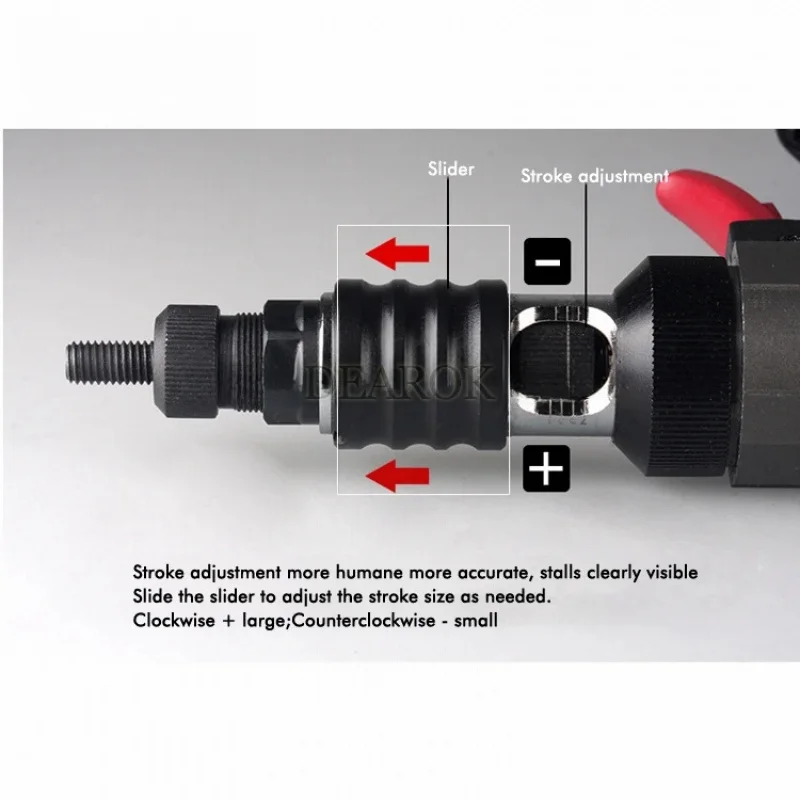 Pneumatic Riveting Nut Gun Automatic Pull Rivet Gun Riveters Applicable to M3 - M8 Rivet Nut M2308