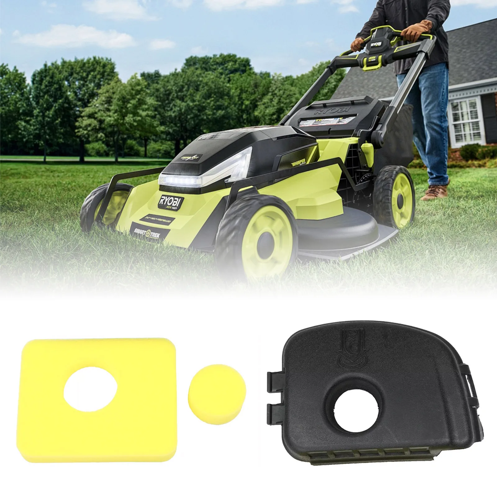 Weed Trimmer Air Filter Cover Easy to Install Quickly Replace Filter Cover for Lawn Garden Curb Weed