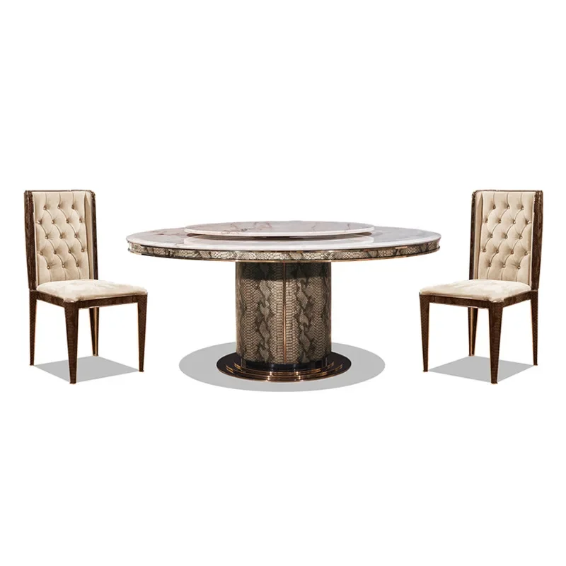 

Natural marble western dining table