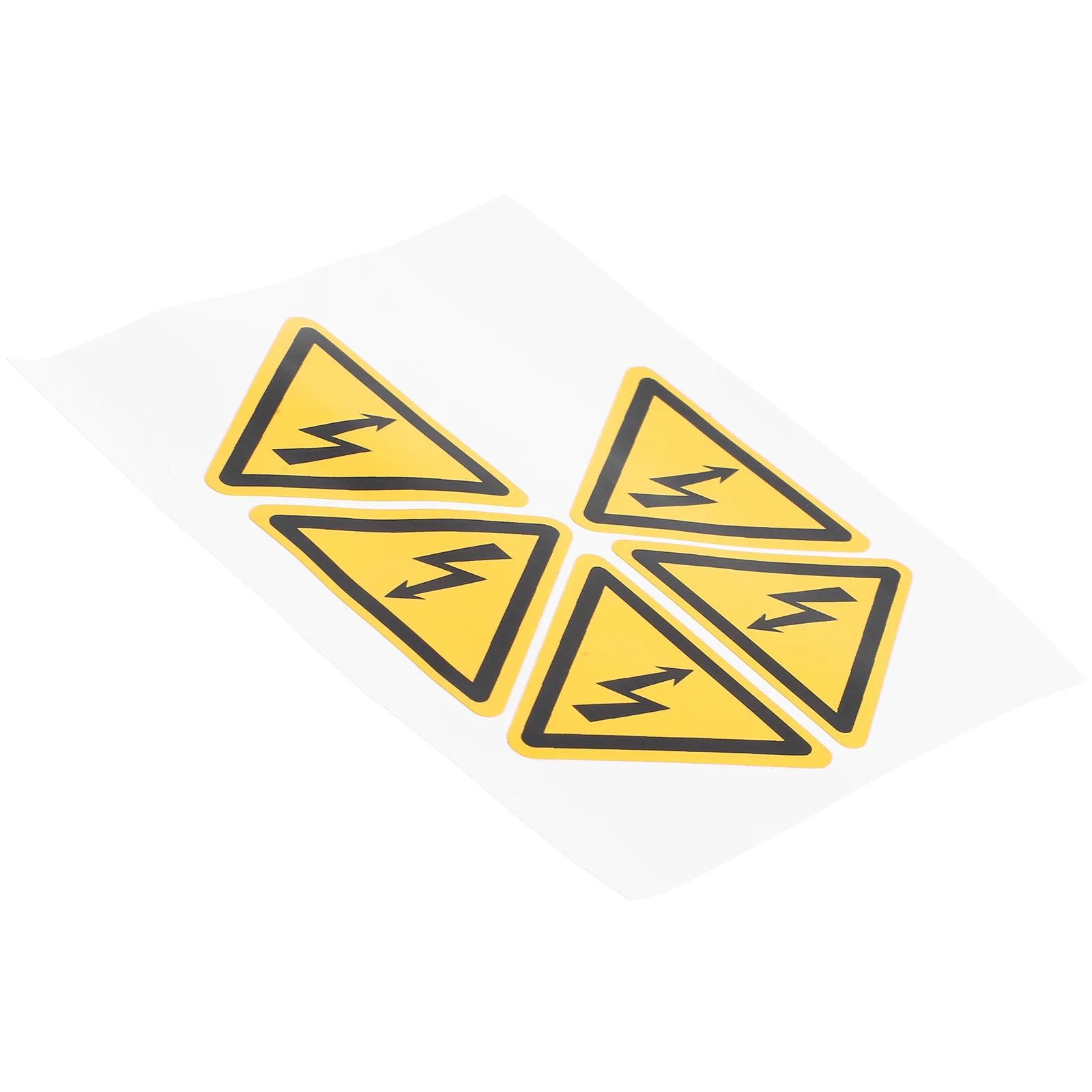 5pcs Electric Danger Sign Label Waterproof Pvc Warning Sticker For High Voltage Safety Electrical Panel Caution Sign